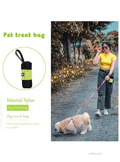 Balacoo Pet Leash Treat Bag Dog Training Wrist Bag Pet Reward Pouch Bait Bag Dog Treat Carrier Holder Doggie Puppy Treat Snack Bags Poop Bag Dispenser