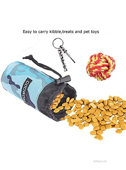 COOWONE Camo Dog Treat Pouch,Small Dog Treat Training Pouch Drawstring Closure Pouch Dog Treat Tote Bag Dog Travel Bowl Portable Dog Treat Bag for Travel,Walking Hiking