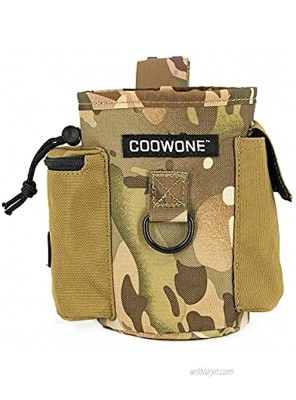 COOWONE Dog Treat Pouch Dog Training Treat Bag Portable Treat Pouch Waist Drawstring Treat Bag Lightweight Training Treat Pouch Built-in Poop Bag Dispenser Puppy Treat Pouches for Pet Training