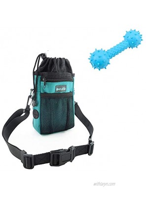 Petopt Pet Treat Pouch Bag Dispenser with Adjustable Waist Belt&Shoulder Strap Pet Training Clicker