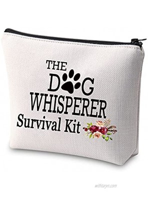 XYANFA The Dog Whisperer Survival Kit Makeup Bag Dog Trainer Gift Dog Coach Gifts Dog Training Cosmetic Bag Dog Coaching Gift Pet Dog Gift