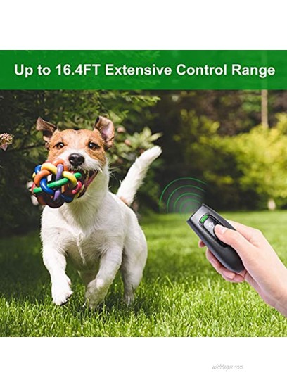 Anti Barking Control Device 16.4 Feet Handheld Ultrasonic Dog Bark Deterrent Safe Stop Barking Training Device for Small Medium and Large Dogs