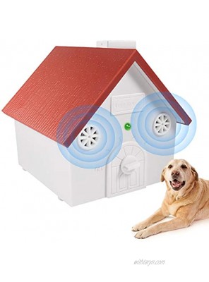 Anti Barking Device Bark Deterrent with 3 Adjustable Ultrasonic Level Control Effective Bark Control Device Safe for Pets Indoors and Outdoors Red