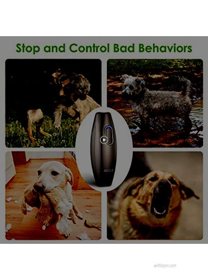 MODUS Bark Control Device Anti Barking Device 2-in-1 Dog Training Tool 16.4 Ft Large Control Range Safe to Use Dog Silencer Dogs Ultrasonic Pet Corrector Dog Whistle