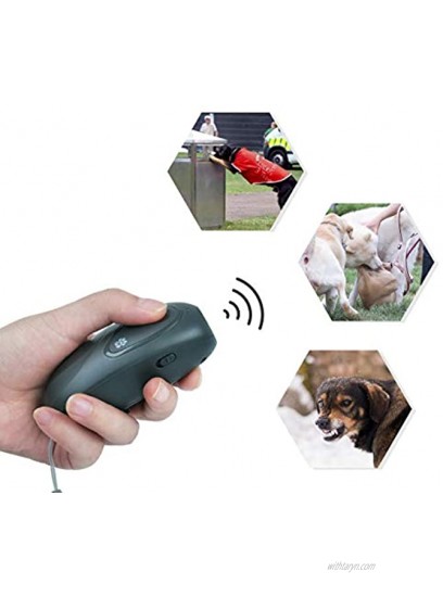 Stop Dog Barking Deterrent,Bark Control Device Ultrasonic to Anti-Bark 2-in-1Dog Behavior and Training,Included Battery,LED Indicator,Wrist wrap Indoor and Outdoor
