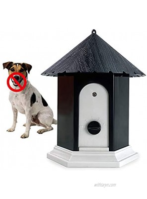 Unicam Anti Barking Device for Dog Ultrasonic Bark Deterrents Controller Dog Bark Control System Device Waterproof Outdoor Decorative Pavilion Shape Mini Durable