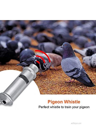 HEEPDD Stainless Steel Whistle Pet Birds Behavior Training Tool Professional Dog Whistle Training Tools with Lanyard for Dog Pigeon Parrot