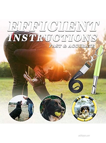 Howan Dog Training Whistle Professional Dogs Whistles- Adjustable Pitch for Stop Barking Recall Training Tool Include Free Black Strap Lanyard