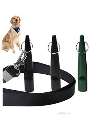 N Y Dog Whistle 3Pcs Professional High Pitch Plastic Dog Whistle for Recall Training and Stop Barking Complete with Lanyards and Keyrings