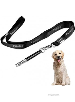 Pazacon Dog Whistle Professional Dog Training Whistle to Stop Barking,Professional Ultrasonic Adjustable High Pitch Ultra-Sonic Sound Tool with Free Premium Quality Lanyard StrapNew