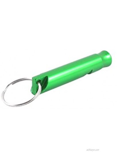 uxcell 2 Piece Pet Dog Mini Safety Training Sound Whistle Keychain Green Purple