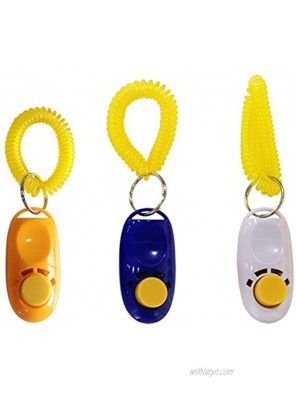 Penta Angel Pet Training Clicker Button Clicker with Wrist Strap Train Dog Cat Horse Pets for Clicker Training