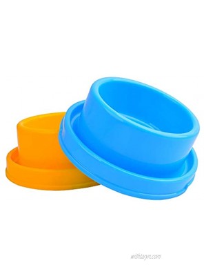 Dog Bowl Set Pet Food and Water Feeder Non-Skid Outdoor Cat Bowls Feeding Dish for Puppy Small Medium Dogs