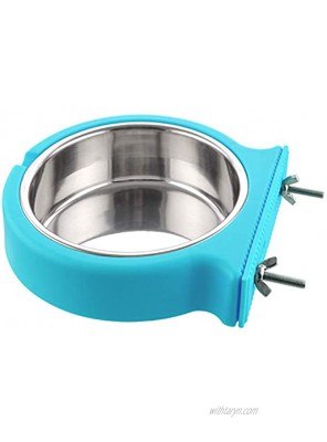Guardians Crate Dog Bowl Removable Stainless Steel Water Food Feeder Bowls Cage Coop Cup for Cat Puppy Bird Pets