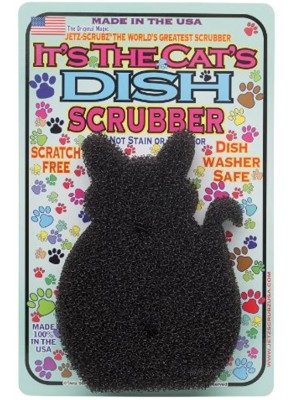 JetzScrubz Pet Dish and Bowl Scrubber Sponge Cat by JetzScrubz