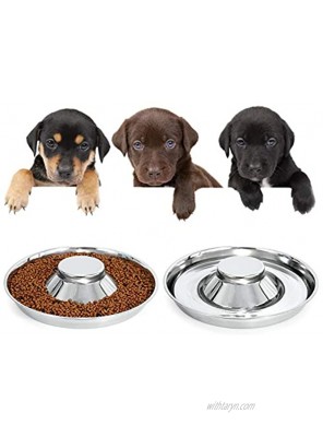 KASBAH Stainless Steel Dog Bowls for Puppy,Puppy Feeder Bowl for Feeding Food and Water Weaning Pet Feeder Bowl Water Bowl for Small Dogs Cats Pets