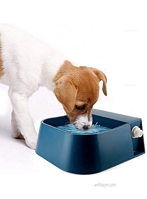 LESYPET Dog Automatic Water Bowl Dog Waterer Outdoor Auto Refill Dog Water Bowl for Cats Dogs Birds Goats Blue 2L