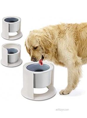 LIDLOK Dog Water Bowl Elevated Dog Bowls Slow Water Feeder Dog Bowl with Floating Disk No-Spill Water Bowl for Dogs4.4L Water Bowl