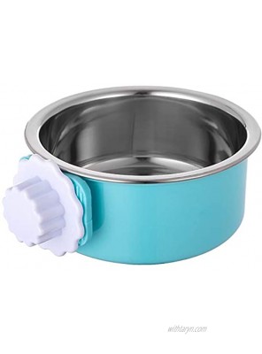 Ordermore Crate Dog Bowl,Stainless Steel Removable Hanging Food Water Bowl Cage Coop Cup for Dogs,Cats,Birds,Small Animals,Holds 14 Ounce