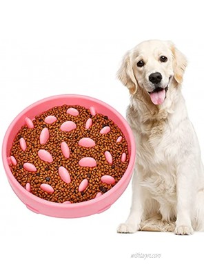 WHIPPY Slow Feeding Bowl Large Slow Feeder Dog Bowl Dishes No Slip Puzzle Maze Dog Food Water Bowl Interactive Bloat Stop Dog Pet Healthy Bowl for Medium Large Puppy Breed