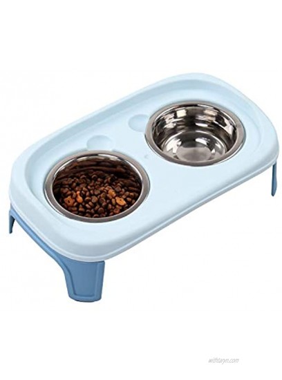 Pet Feeding Bowl Elevated Dog Feeding Bowls Pet Detachable Double Pet Bowls Raised Dog Water Food Feeding Bowls S-2 X 350 ML