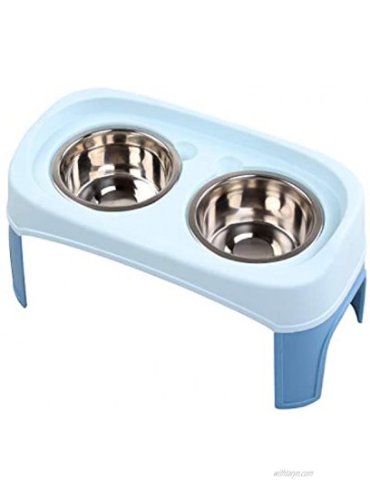 Pet Feeding Bowl Elevated Dog Feeding Bowls Pet Detachable Double Pet Bowls Raised Dog Water Food Feeding Bowls S-2 X 350 ML
