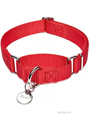 Dazzber Dog Collar Martingale Collar Nylon No Pull Pet Collar Heavy Duty Dog Martingale Collars for Medium and Large Dogs