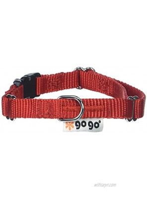 GoGo Pet Products GoGo 3 8-Inch Martingale Dog Collar X-Small Red