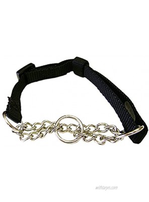 Hamilton Adjustable Combo Choke Dog Collar Black X-Small 3 8 x 10-14