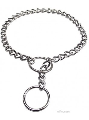 Hamilton Extra Fine Choke Chain Dog Collar 12-Inch