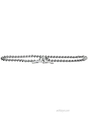 Herm Sprenger Chrome Plated 24 Inches by 2.5mm Choke Chain Training Collar with Toggle Closure