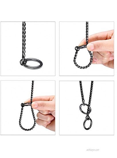 Mile High Life | Dog Training Collar | Curb Chain Collar |Chrome Copper Slip Lead | P Ring Collar | Choke Collar