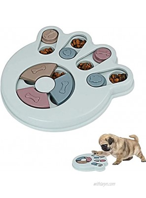 Dog Puzzle Slow Feeder Toy,Puppy Treat Dispenser Slow Feeder Bowl Dog Toy,Dog Brain Games Feeder with Non-Slip Improve IQ Puzzle Bowl for Puppy