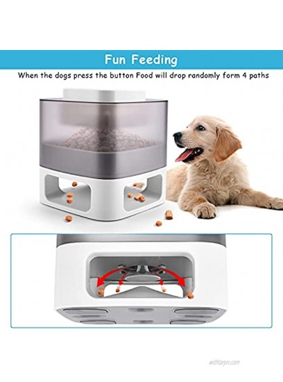 Interactive Dog Toys Automatic Cat Feeder for Small Medium Pet Puppy Kitten Doggy Toys Pet Slow Treat Feeder Food Dispenser Durable Indestructible New Material Funny Feeding