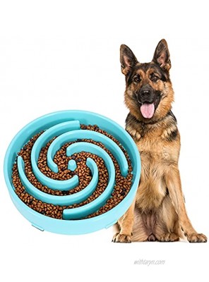 JASGOOD Slow Feeder Dogs Bowl for Large Dogs,Anti-Gulping Pet Slower Food Feeding Bowls Stop Bloat,Preventing Choking Healthy Design Dogs Bowl