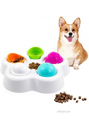 LESES Dog Puzzle Toys for Smart Dog IQ Interactive Dog Toys Slow Feeder Dog Bowls for Beginner Pet Treat Dispenser Slow Feeder Rotating Pet Training for Small Medium and Large Dogs