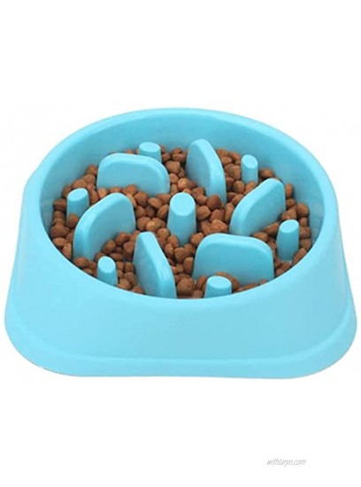Pawfect Depot Dog Slow Feeder Bowl Non Slip Puzzle Bowl Anti-Gulping Pet Slower Food Feeding Dishes Interactive Bloat Stop Dog Bowls Durable Preventing Choking Healthy Design Dogs Bowl Blue