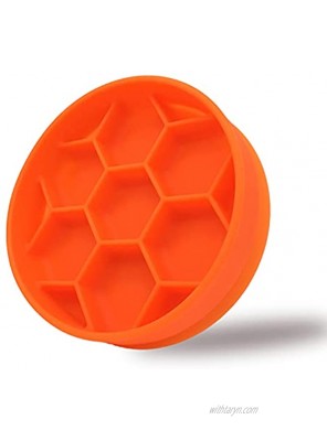 Slow Feeder Dog Bowls for Small Size Dog Non-Slip Silicone Dog Slow Feeder Bowl with Suction Cup Fun Puppy Bowl Puzzle Feeder 10 Times Slow Eating Anti Swallow