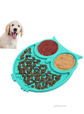 Slow Feeder Dog Lick Mat  ​Lick Mat with Suction Cups Dog Bowl Slow Feeders for Boredom and Anxiety Reduction Puppy Lick Mat are Perfect for Food Snacks Yogurt or Peanut Butter.