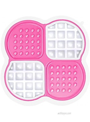 Wellbro Slow Feeder Dog Bowls Silicone Lick Mat Feeding Bowl with Suction Dog Tray and Calming Mats Perfect to Hold Food Treats or Peanut Butter for Large Medium Small Pet Dogs PuppiesPink