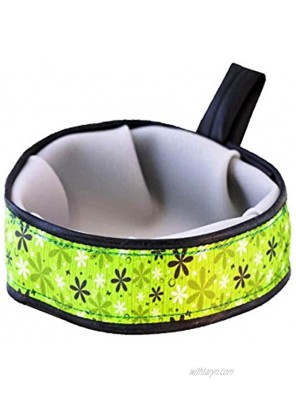 Cycle Dog Trail Reto Flowers Buddy Recycled Travel Bowl Apple Green