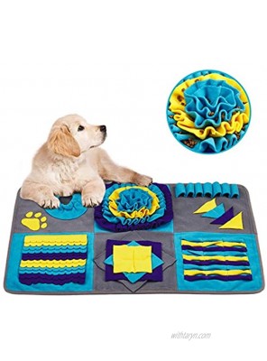Dog Snuffle Mat for Large Medium Small Dogs Stress Release Slow Eat Durable Machine Washable Anti Slip Easy to Use Distracting Training Natural Foraging Snuffling Nose Work Training for Dogs