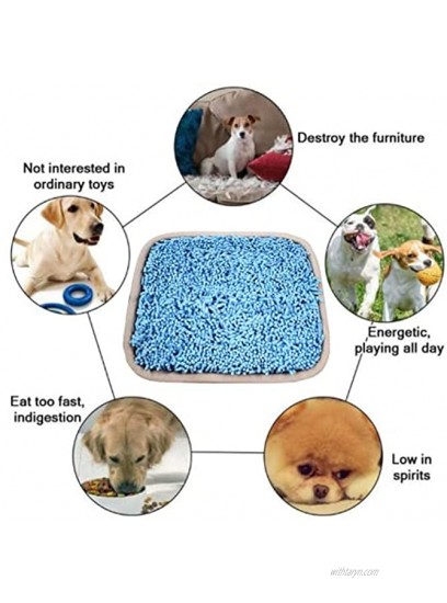 EXZ Pet Snuffle Mat for Dogs Interactive Feed Game for Boredom Encourages Natural Foraging Skills for Cats Dogs Bowl Travel Use Dog Treat Dispenser Indoor Outdoor Stress Relief