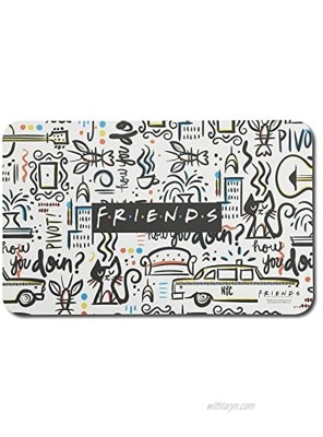 Friends the TV Show Dog Food Placemat Non Slip Dog Mat Silicone Dog Mat for Food and Water Friends Dog Placemat Dog Food Mat Pet Feeding Mat Dog Bowl Mat Cat Food Mat Pet Mat for Dog Bowls