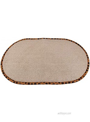 Home-X Pet Bowl Mat Highly Absorbent Microfiber Design Reduces Messes by Soaking Up Spills and Drips Great for Both Cats & Dogs