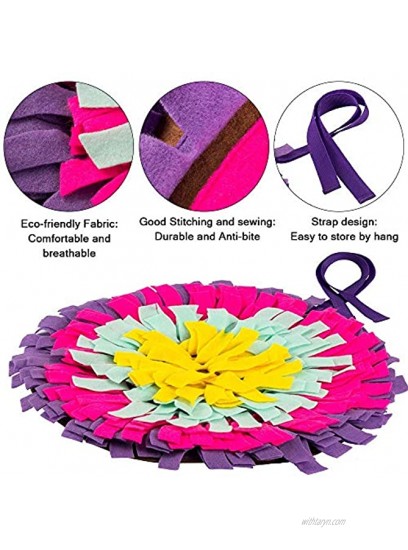 IFOYO Pet Snuffle Mat Dog Feeding Mat Small Dog Training Pad Pet Nose Work Blanket Non Slip Pet Activity Mat for Foraging Skill Stress Release
