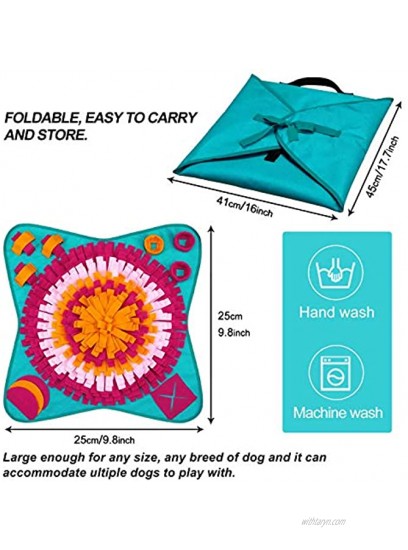 LIVACASA Snuffle Mat for Dogs Washable Pet Feeding Nosework Treats Mat Puzzle Training Toy for Dogs Large Medium Puppies Non Slip Sniffing Games