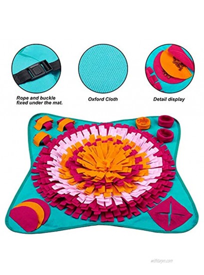 LIVACASA Snuffle Mat for Dogs Washable Pet Feeding Nosework Treats Mat Puzzle Training Toy for Dogs Large Medium Puppies Non Slip Sniffing Games