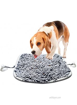 NKZ Snuffle Mat for Dogs Pet Training Puzzle Toys Cat Dog Slow Feeder Feeding Mat Treat Food Dispenser Washable Snuggle Puppy Suction Cups Foraging Mat for Large Dogs
