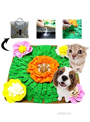 Pet Snuffle Bowl Mat for Large Small Dogs Puppies Sniff Mat for Dogs Cats Nosework Foraging Feeding Toys Mat Dog Enrichment Feeder Toys Mat Interactive Puzzle Feed Game Encourage Foraging Skills